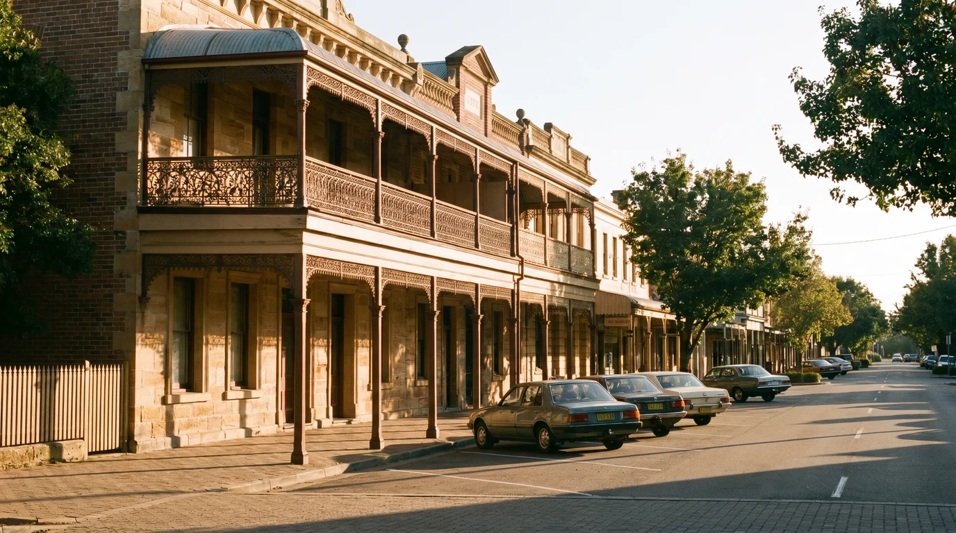 A removals crew at work in Maitland, heritage town character
